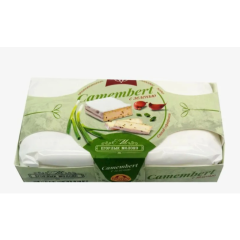 Сыр ЕГОРЛЫК Камамбер с зеленью 50% 125г 