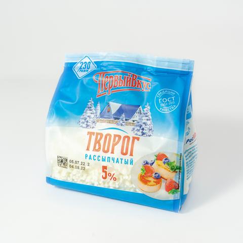 Творог ПЕРВЫЙ ВКУС Деревенский 5% 230г