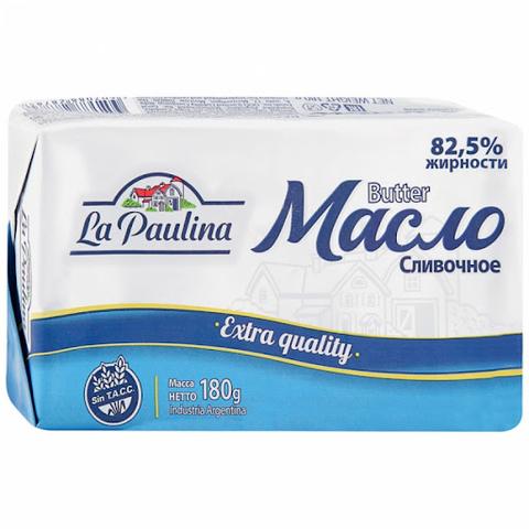 Масло слив ЛА ПАУЛИНА 82,5% 180г