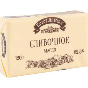 Масло БРЕСТ-ЛИТОВСК 82,5% 120г сладкосливочное