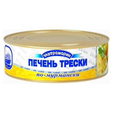 Конс Печень трески УЛЬТРАМАРИН  240г ж/б
