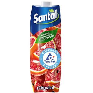 Напиток SANTAL сокосодержащий красный сицилийский апельсин 1л