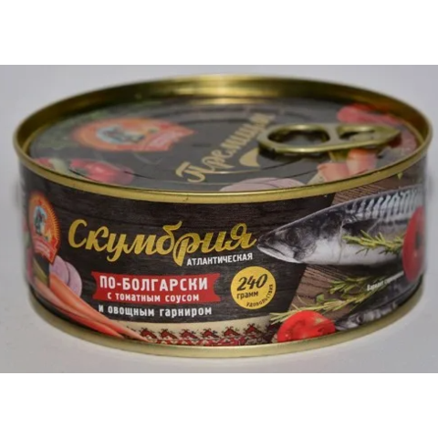 Конс СОХРАНИМ ТРАДИЦИИ Скумбрия в том соусе ж/б 240г ключ