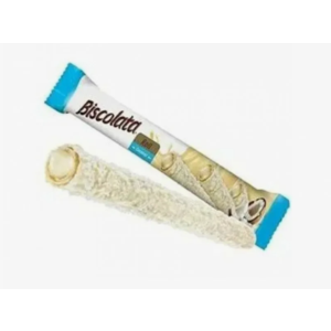 Ваф трубочка Biscolata Nirvana Roll Белый шоколад мол нач кокос 26г