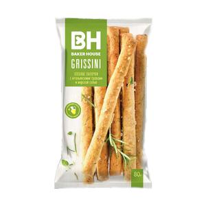 Хлебные палочки BH Гриссини 80г Итальянские травы-соль