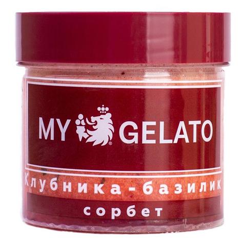 Сорбет MY GELATO 90г клубника базилик