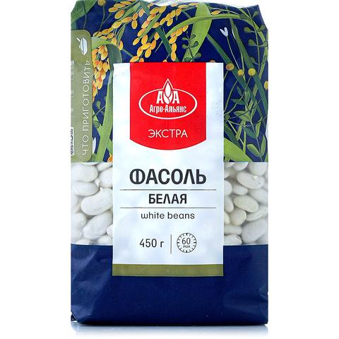 Крупа АГРО-АЛЬЯНС фасоль белая 450г