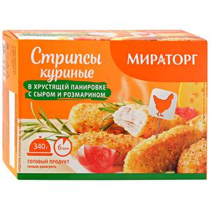 Стрипсы МИРАТОРГ Куриные сыр/розмарин 340г
