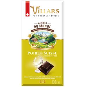 Шоколад  VILLARS Темный 100г С грушевым бренди