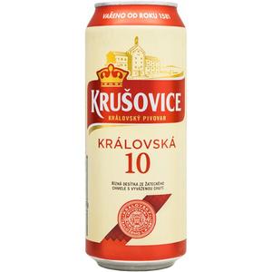 Пиво КРУШОВИЦА КРАЛОВСКА 10 светлое 0,5л 4,2% ж/б Чехия