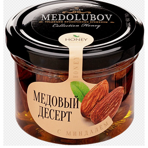 Десерт МЕДОЛЮБОВ медовый с миндалем 120г