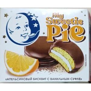 Пирожное В.П.ПАСТУХОВ апельсин с мол суфле в белг шоколаде 60г