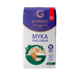 Мука ГАРНЕЦ Рисовая б/глютена 500г