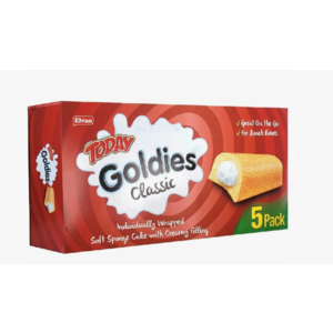 Кекс TODAY Goldies Cake Milk батончик с молочным кремом 200г