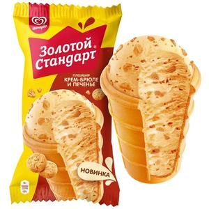 Мороженое ИНМАРКО Зол станд 86г Крем-брюле и печенье