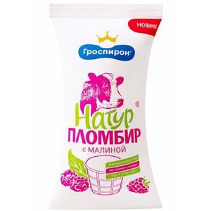 Мороженое ГРОСПИРОН Пломбир с малиной 90г в/ст