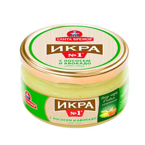 Икра мойвы САНТА БРЕМОР 180г С лососем и авокадо