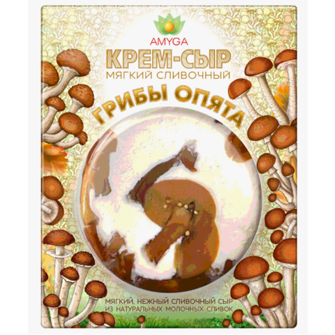 Крем-сыр АМИГА грибы опята 120г