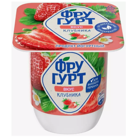 Йогурт фруктовый ФРУГУРТ клубника 2,5% 115г