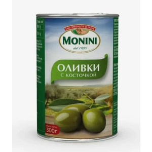 Маслины MONINI c косточкой 300 г