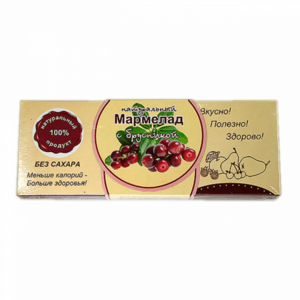 Мармелад  НАТУРАЛЬНЫЙ с брусникой 140г