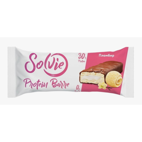 Батончик SOLVIE протеиновый 30% 50г Пломбир