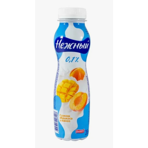 Йогурт пит ЭРМАНН НЕЖНЫЙ 0,1% абрикос-манго 285г