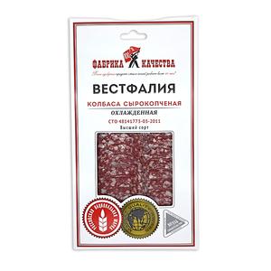 Колбаса ФАБРИКА КАЧЕСТВА Вестфалия с/к 100г