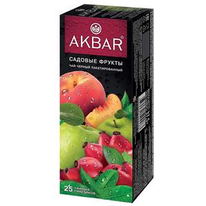 Чай АКБАР черный 25пак Садовые фрукты