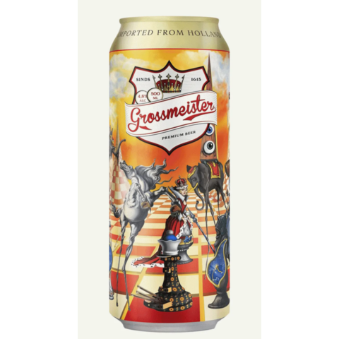 Пиво ГРОССМЕЙСТЕР свет 4,8% 0,5л ж/б