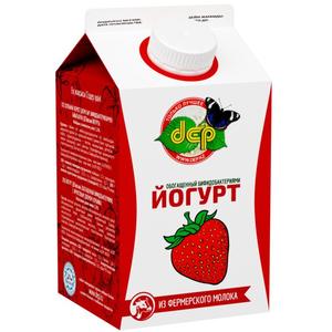 Йогурт ДЕП 2,5% 0,5л т/п Клубника