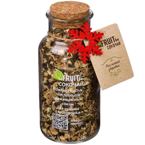 Сокочай beFRUITbe черный в имбирь-апельсин-малина 50г