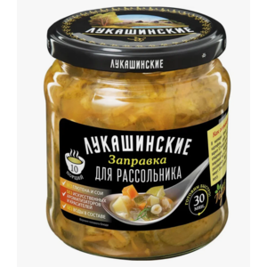 Заправка для рассольника ЛУКАШИНСКИЕ 450г ст/б