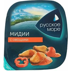 Мидии РУССКОЕ МОРЕ с пряностями в масле 180гр