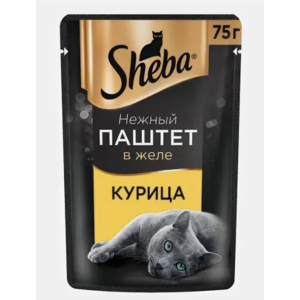Корм ШЕБА Паштет в желе 75г Курица