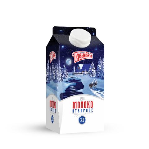 Молоко ПЕРВЫЙ ВКУС 3,9% отборное т/п 1,5 л