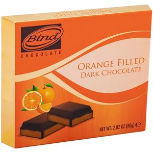 Шоколад BIND 80г темный с апельсиновым ганашем