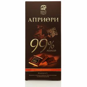 Шоколад АПРИОРИ 50г Горький 99% без сахара