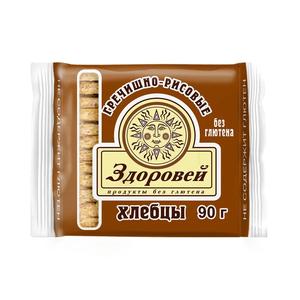 Хлебцы ЗДОРОВЕЙ 90г гречишно-рисовые