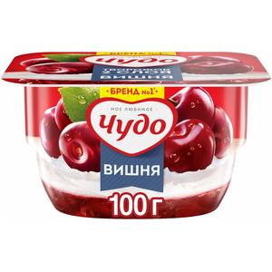 Десерт твор ЧУДО взбитый 4,2%  Вишня 100г
