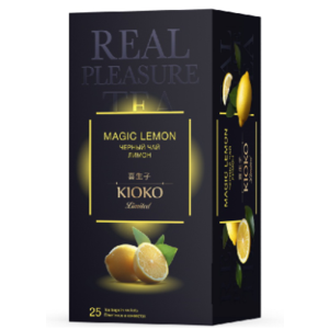 Чай KIOKO Limited  черный с ароматом лимона 25пак*2г