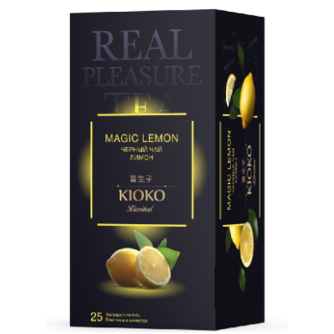 Чай KIOKO Limited  черный с ароматом лимона 25пак*2г