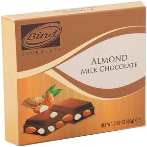 Шоколад BIND молочный с миндалем 80г