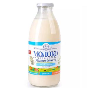 Молоко ПЕРВОЗДАННОЕ цельное 3,5-4,5% 0,75л ст/б