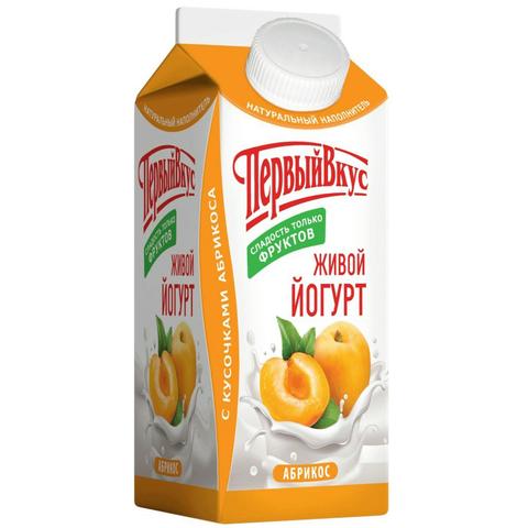Йогурт пит ПЕРВЫЙ ВКУС Живой 290г Абрикос
