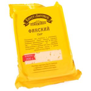 Сыр Финский 45% 200гр Брест-Литовск