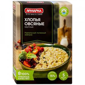 Хлопья ЯРМАРКА Овсяные крупные 350г