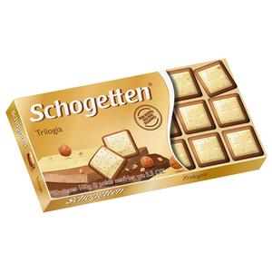 Шоколад SCHOGETTEN белый шоколад с грильяжем и фундуком 100г