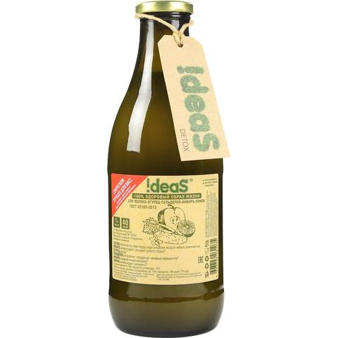 Детокс-сок АЙДЕАС яблоко-огурец-сельдерей-имбирь-лимон 1л