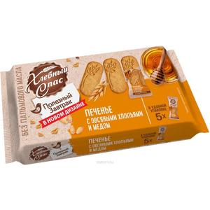 Печенье ХЛЕБНЫЙ СПАС с овс хлопьями и медом 155г